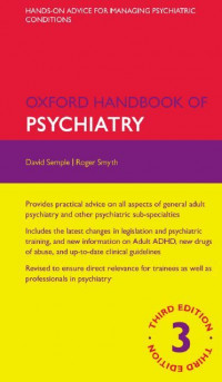 Oxford Handbook of Psychiatry THIRD EDITION