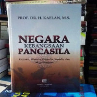 Negara Kebangsaan Pancasila: Kultur, Historis, Filosofi, Yuridis dan Aktualisasinya